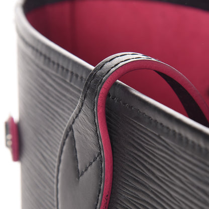 Louis Vuitton Epi Neverfull MM Black Hot Pink 13 of 15