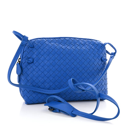 Bottega Veneta Nappa Intrecciato Nodini Crossbody Messenger Signal Blue 4 of 11