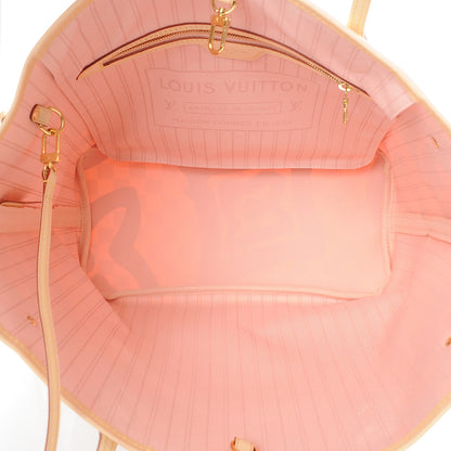 Louis Vuitton Damier Azur Tahitienne Neverfull MM 6 of 10