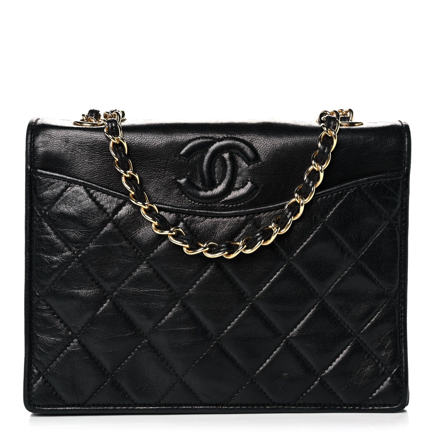 Chanel Lambskin Quilted Mini Flap Black 1 of 9
