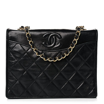 Chanel Lambskin Quilted Mini Flap Black 1 of 9