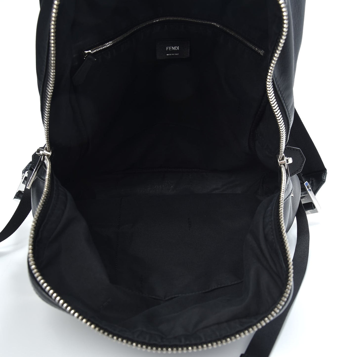 Calfskin Faces Backpack Black