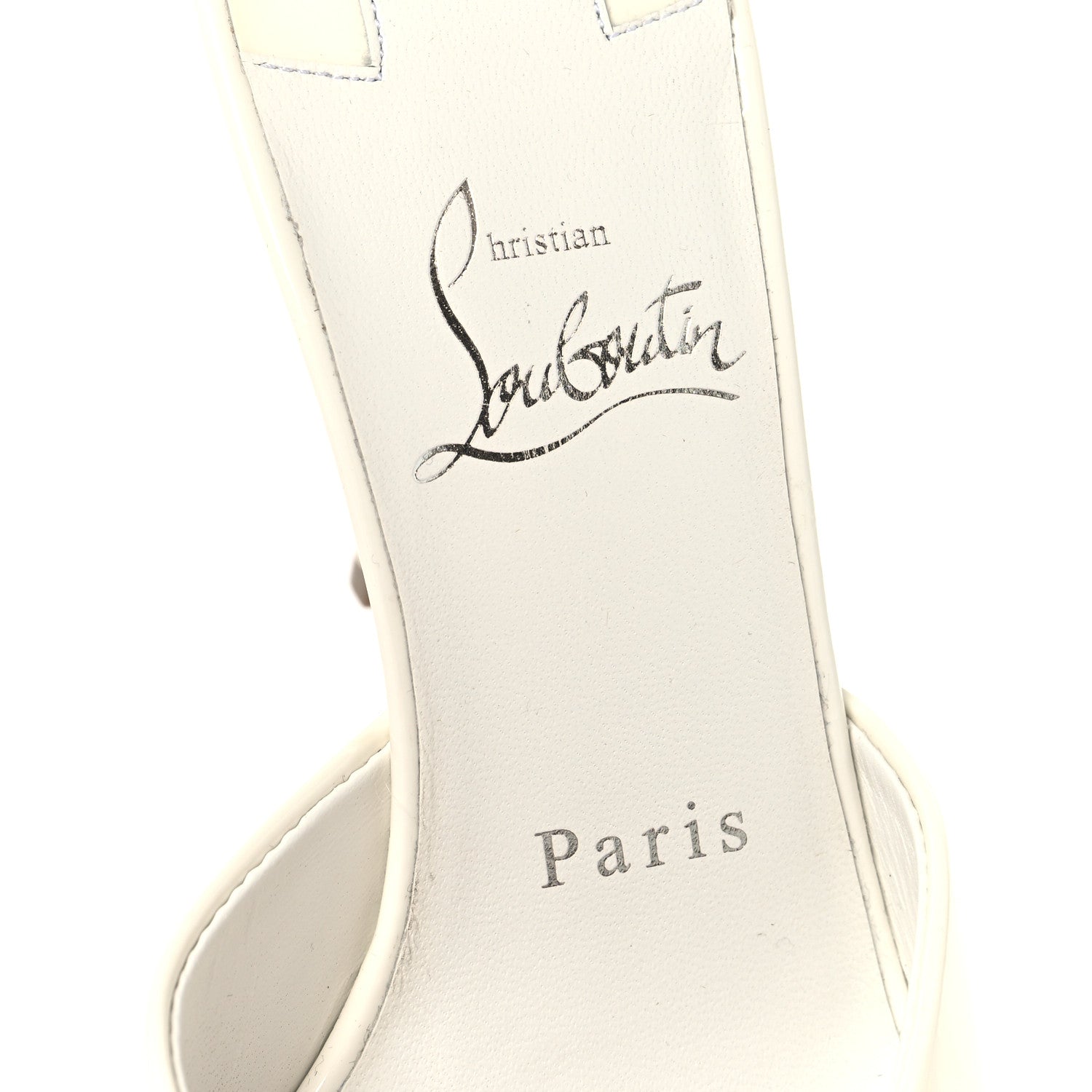 Christian Louboutin Patent Me Dolly 100 Sandals 37 White 8 of 8