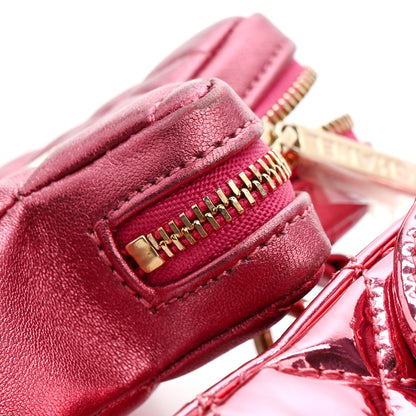 Chanel Mirror Calfskin Metallic Calfskin Quilted Hollywood Boulevard Backpack Pink 11 of 15