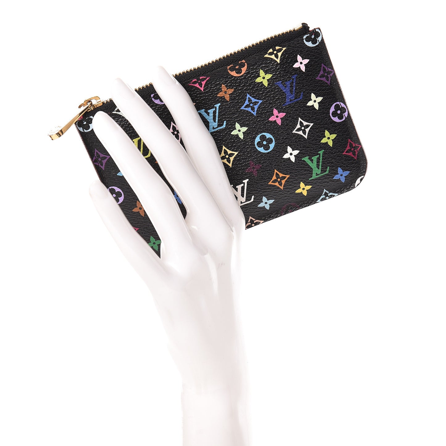 Monogram Multicolor Key Pouch Black Grenade