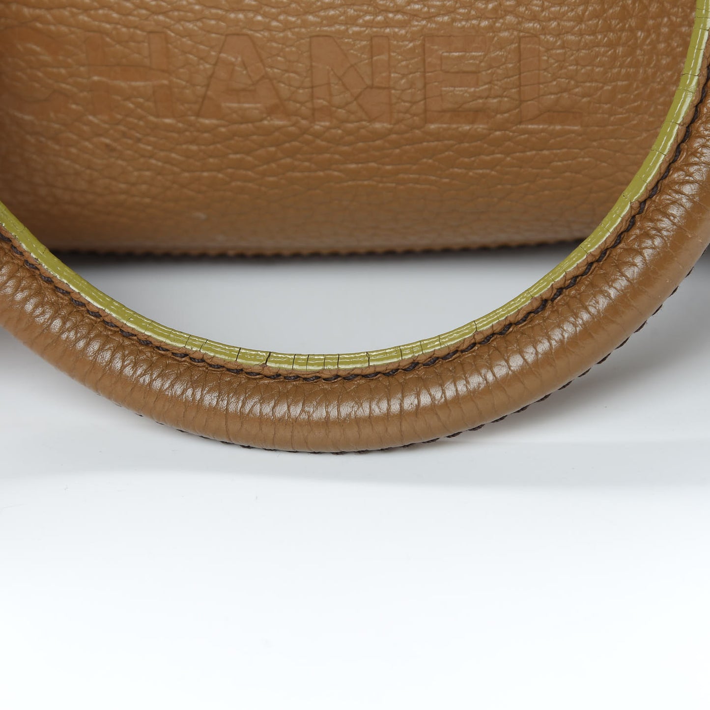 Calfskin Small Tassel Bowler Light Brown