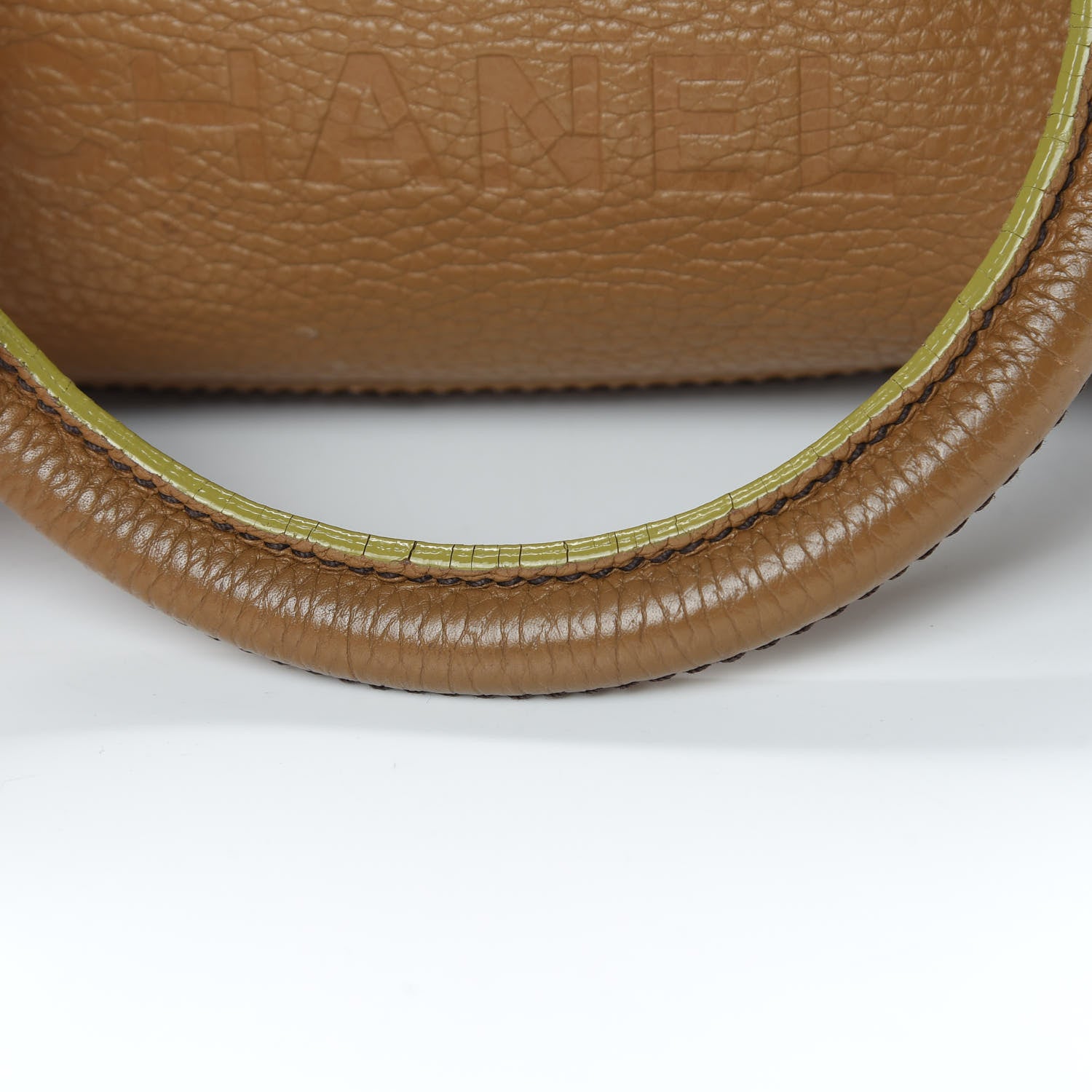 Chanel Calfskin Small Tassel Bowler Light Brown 20 of 22