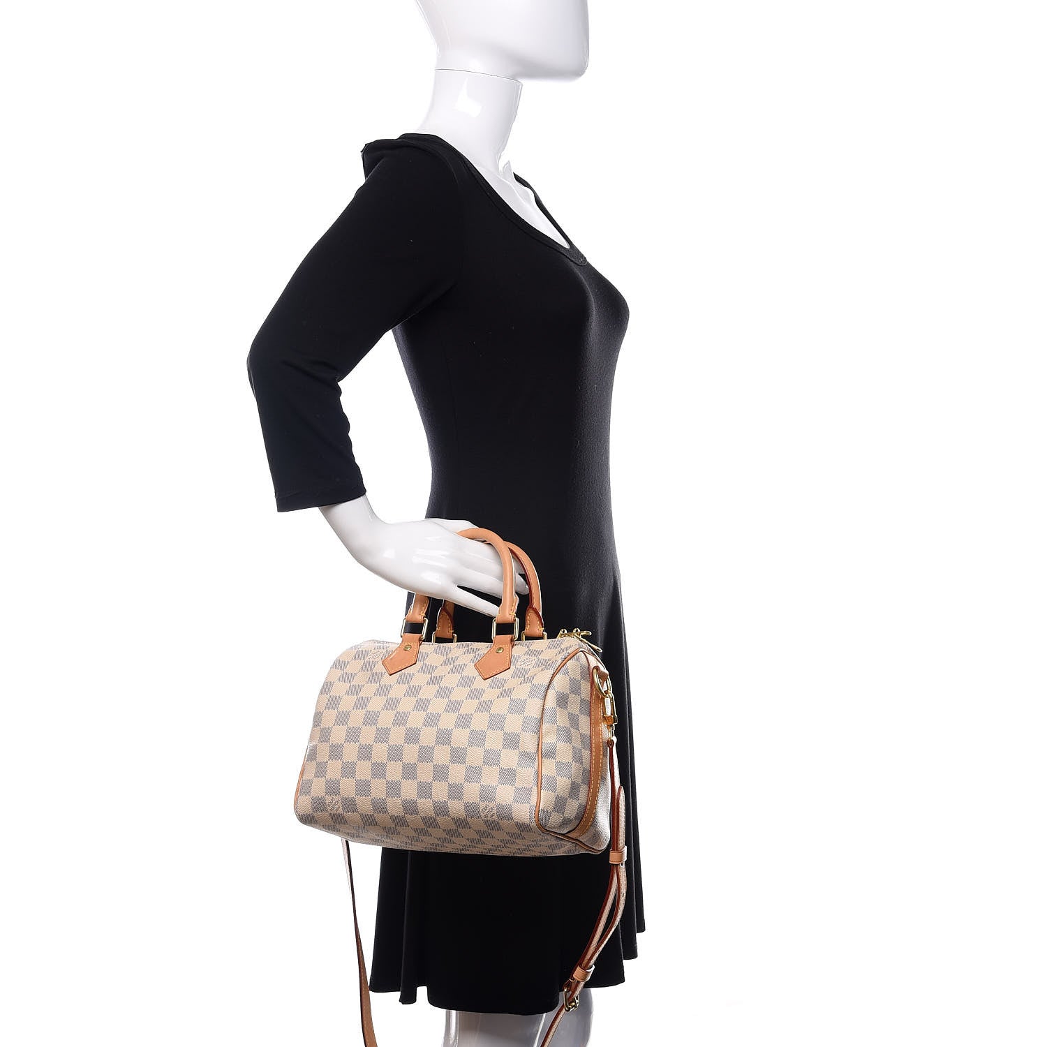 Louis Vuitton Damier Azur Speedy Bandouliere 25 2 of 17