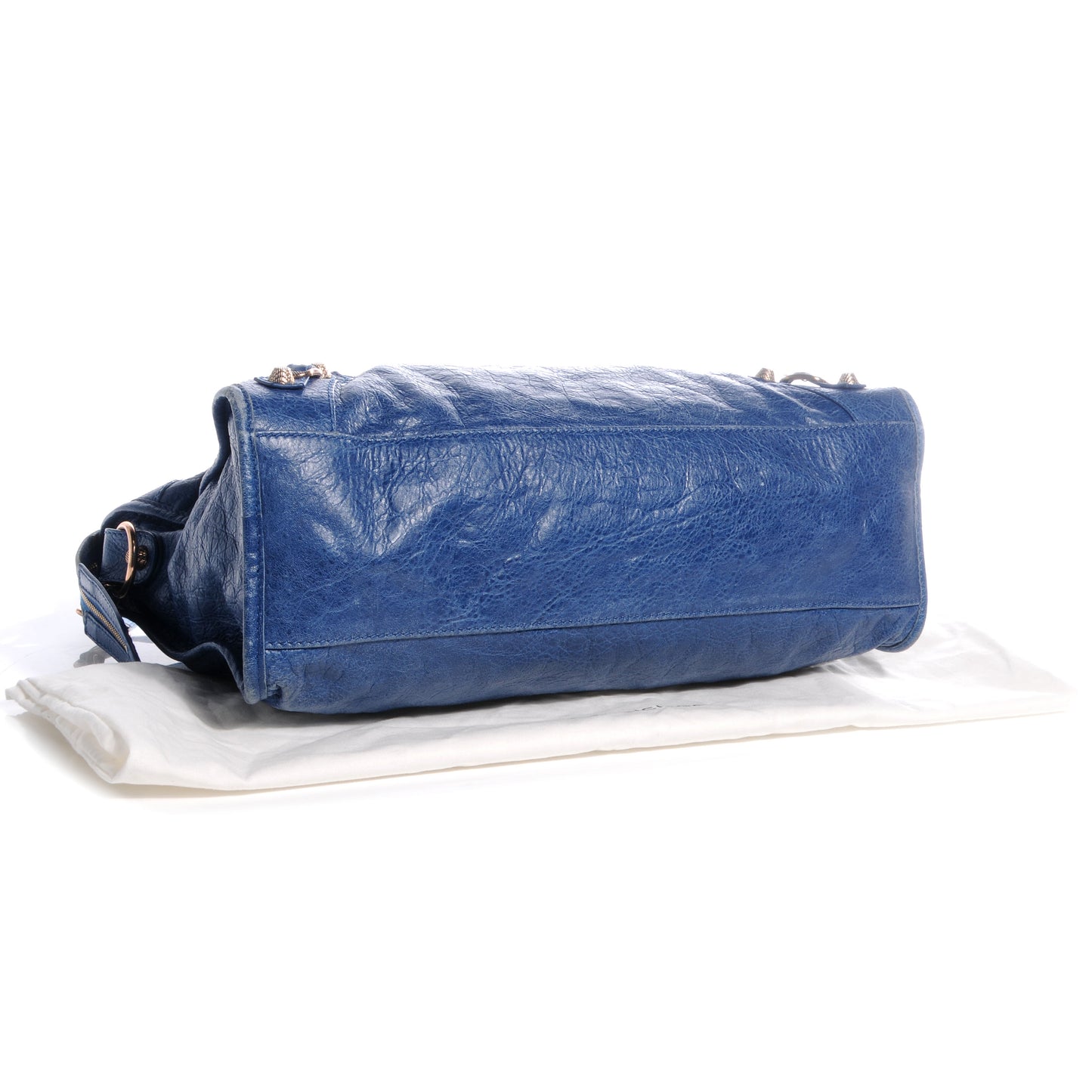 Agneau Giant 12 Rose Gold Hardware City Bleu Cobalt Bleu Electric