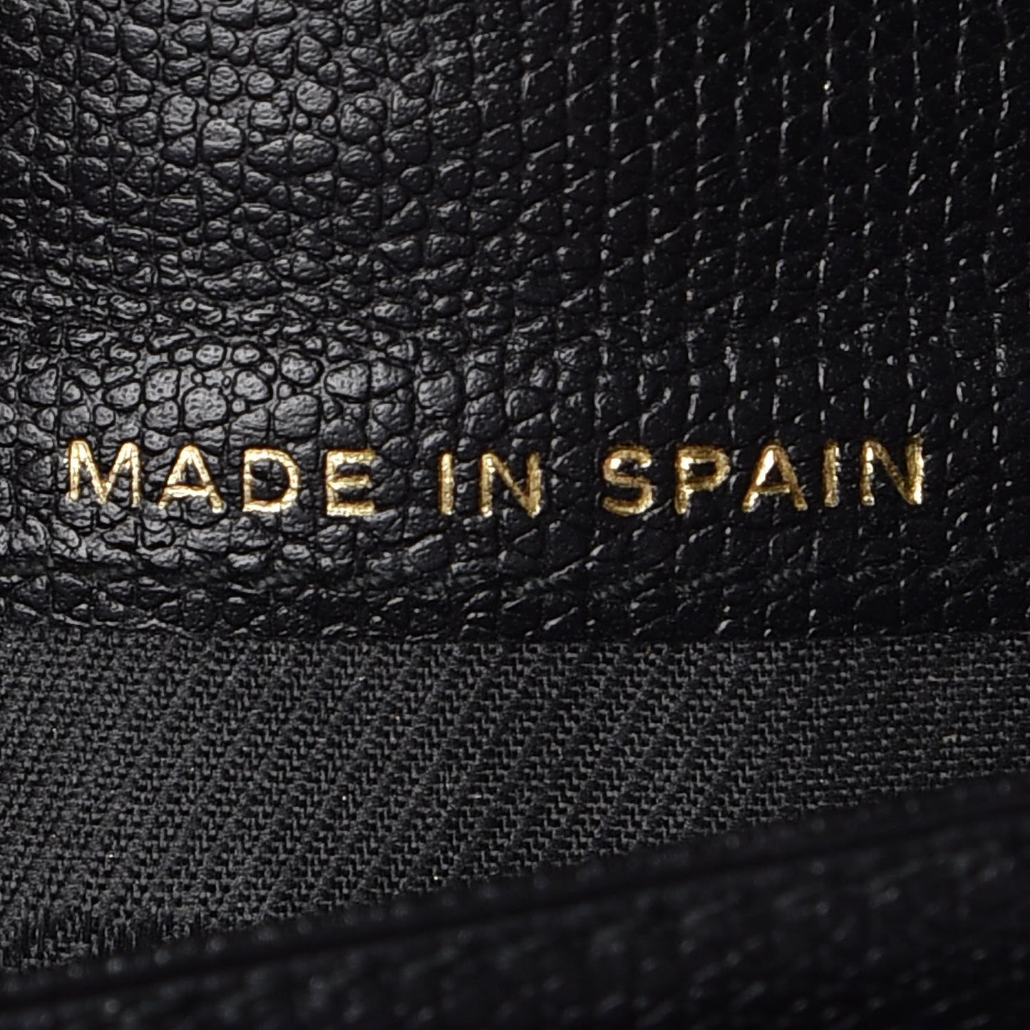 Grained Calfskin CC Button Wallet Black