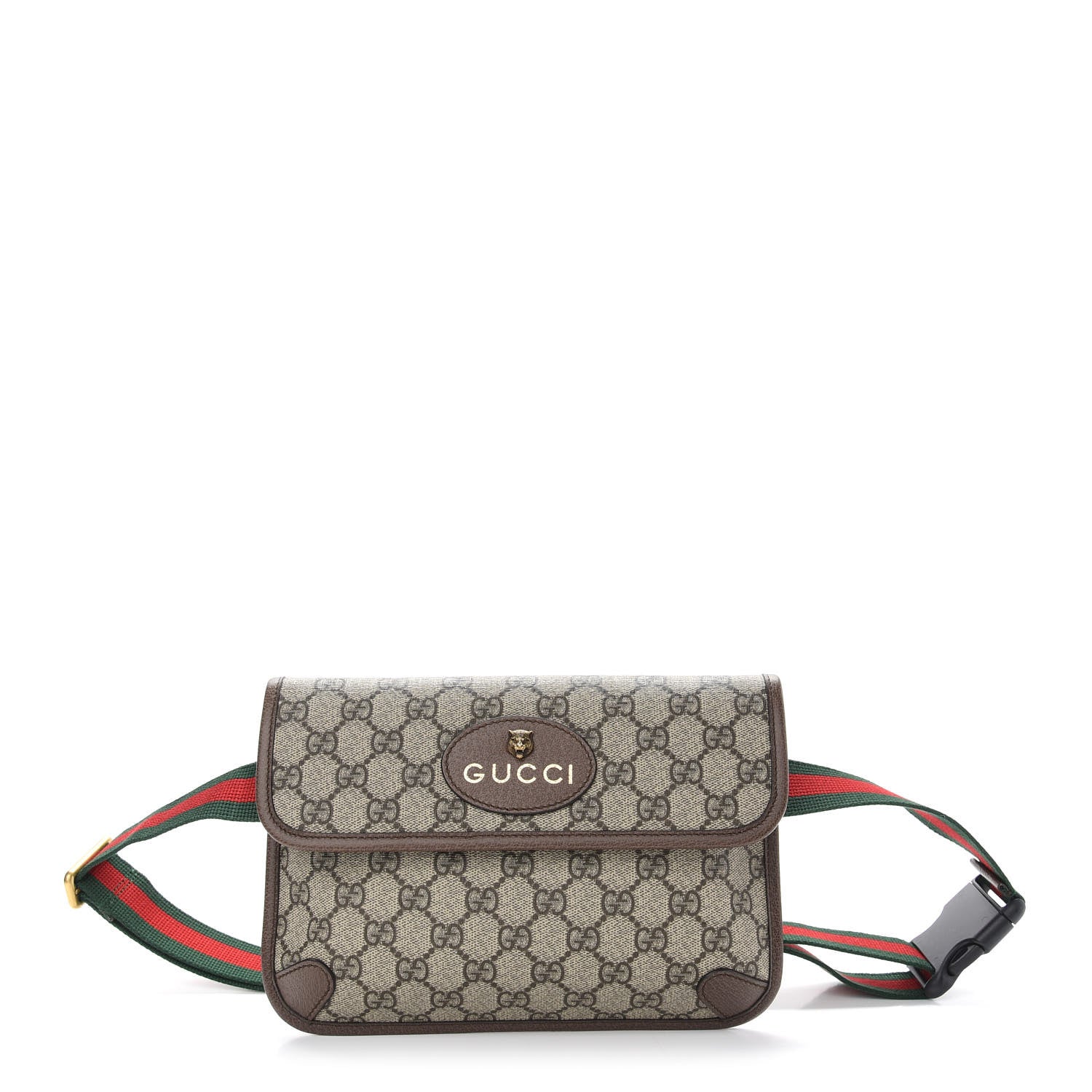 Gucci GG Supreme Monogram Neo Vintage Web Belt Bag Brown 1 of 9