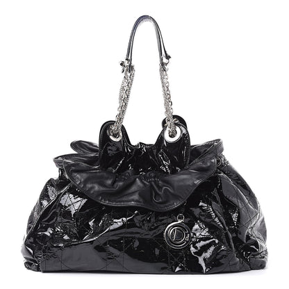 Christian Dior Patent Cannage Medium Le Trente Tote Black 1 of 13