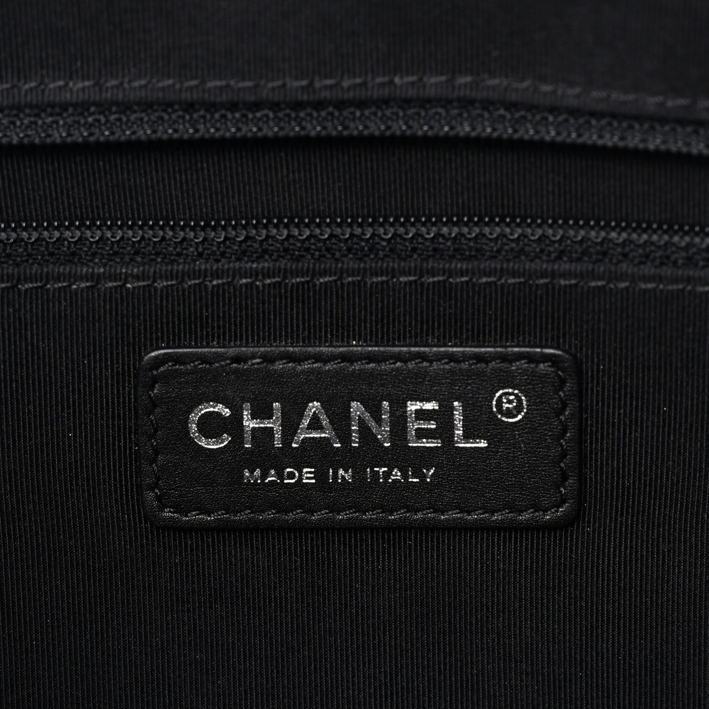 Lambskin Quilted Shopping Tote Black