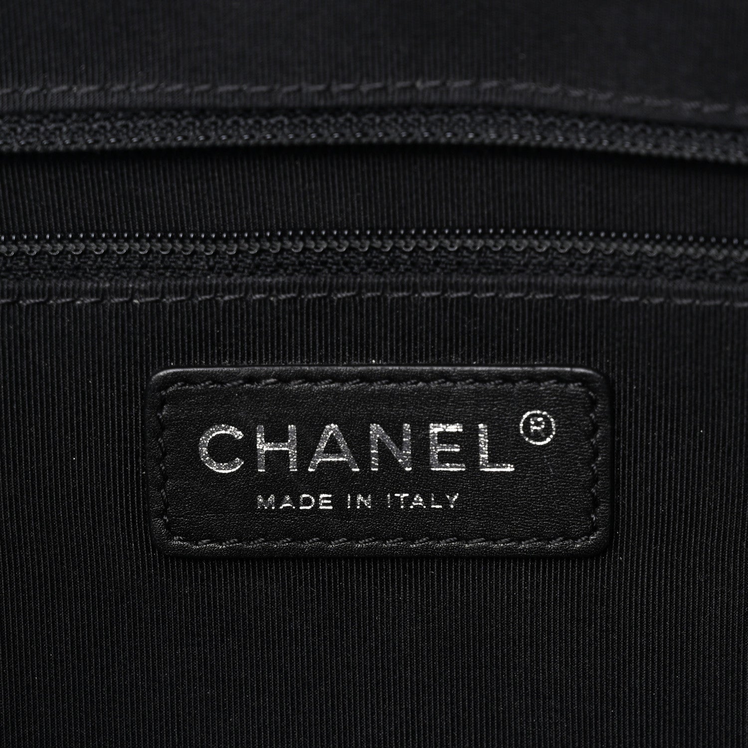 Chanel Lambskin Quilted Shopping Tote Black 6 of 10