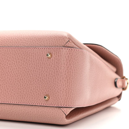 Gucci Dollar Calfskin Medium Interlocking G Top Handle Shoulder Bag Soft Pink 10 of 10