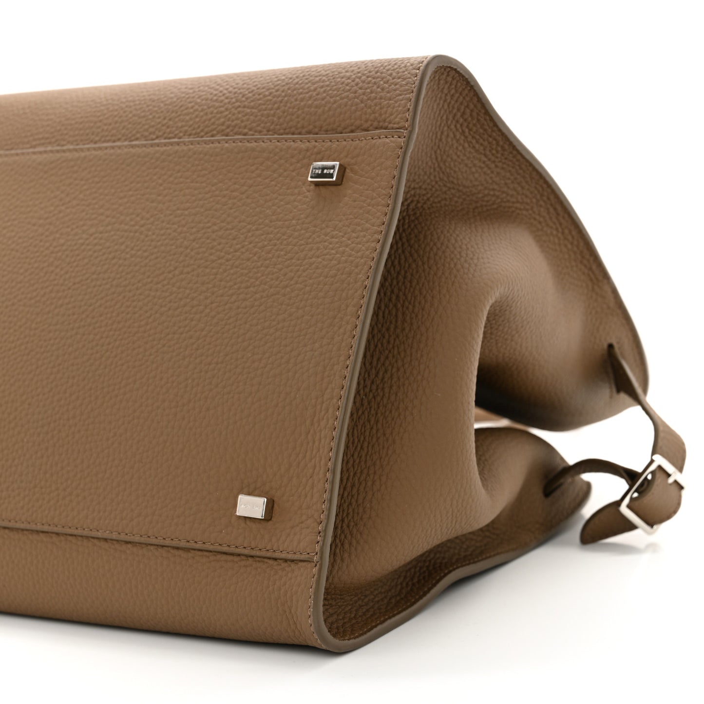 Matte Grained Calfskin Soft Margaux 15 Taupe