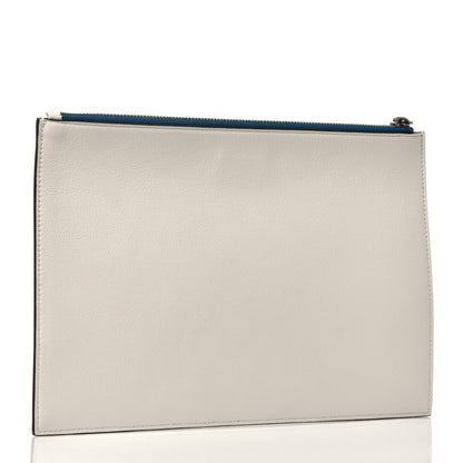 Givenchy Lambskin Medium Perforated Clutch White 3 of 7