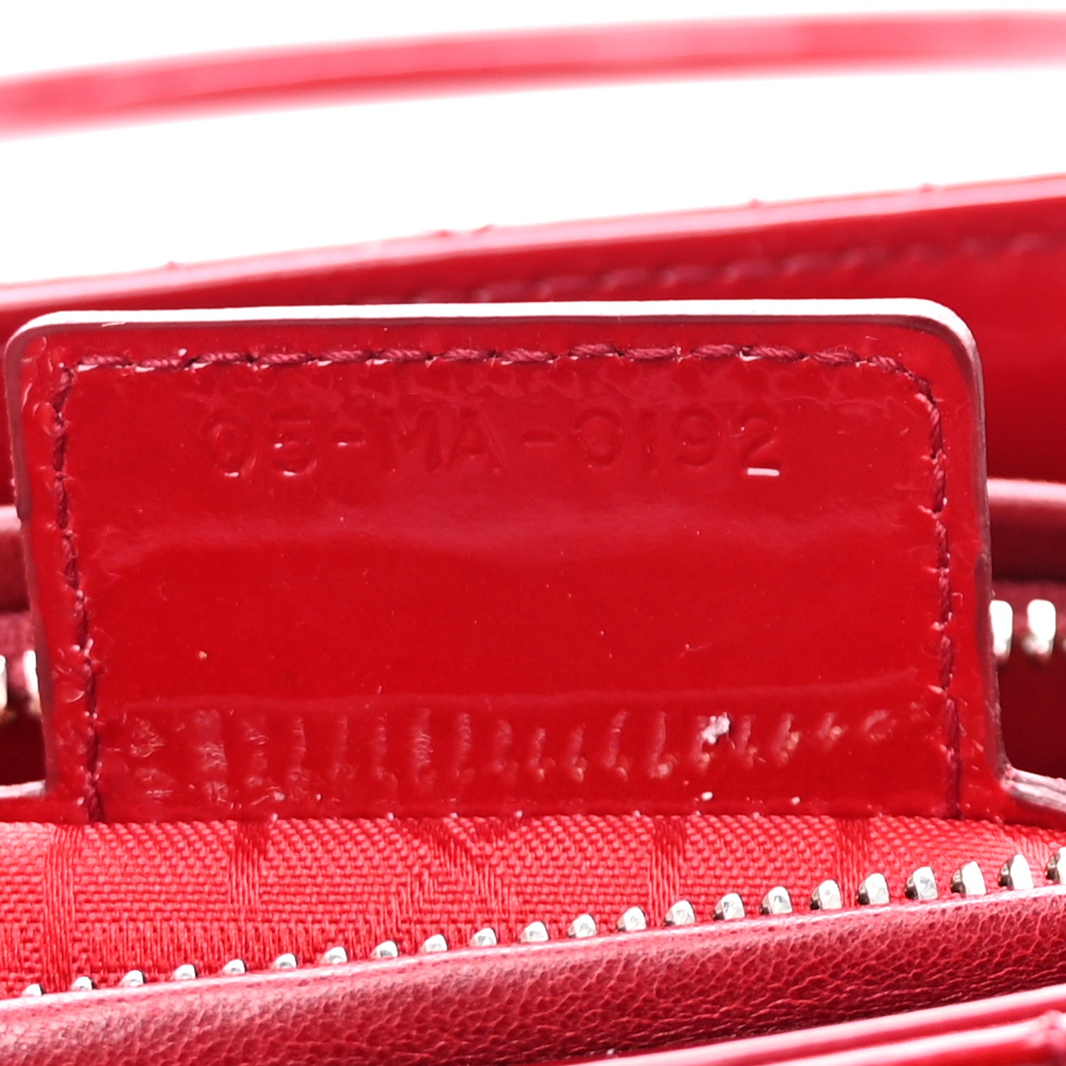 Christian Dior Patent Cannage Large Lady Dior Red 7 of 10
