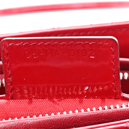 Christian Dior Patent Cannage Large Lady Dior Red 7 of 10