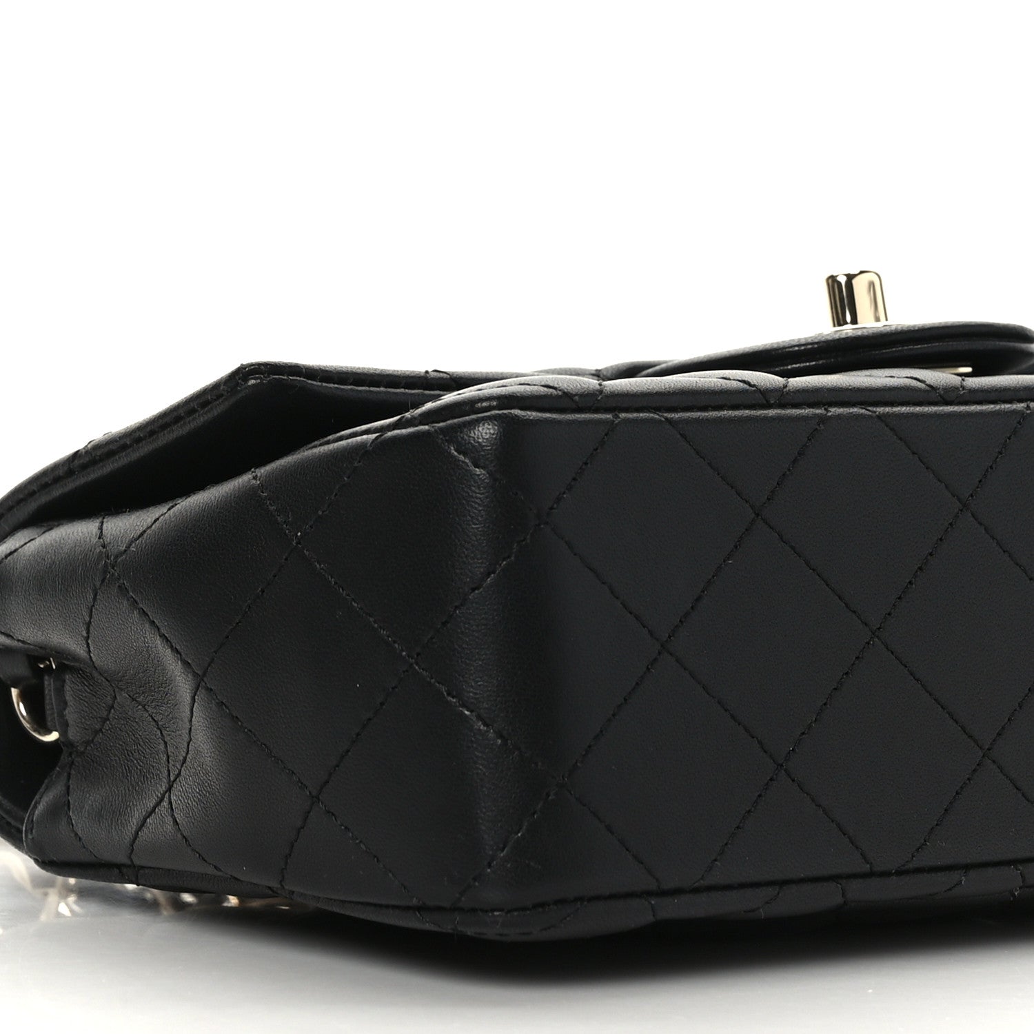 Chanel Lambskin Quilted Mini Rectangular Flap Black 8 of 9