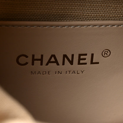 Chanel Calfskin Quilted Small Shopping Bag Brown 10 of 21