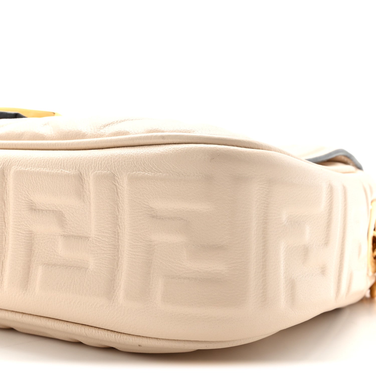 Fendi Nappa Small FF Embossed Midi Chain Baguette Camelia 9 of 10