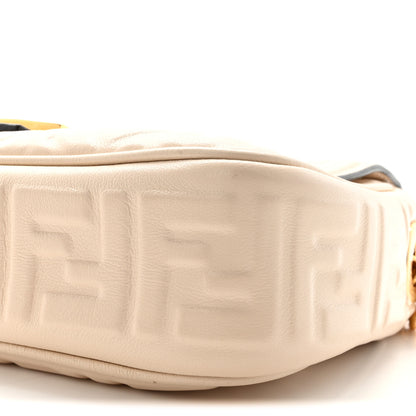 Fendi Nappa Small FF Embossed Midi Chain Baguette Camelia 9 of 10