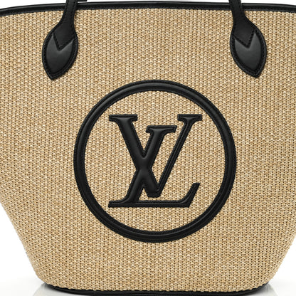 Louis Vuitton Raffia Saint Jacques Tote Black 8 of 10