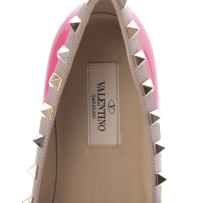 Valentino Garavani Patent Rockstud Ballerina Flats 37 Peony Poudre 8 of 9