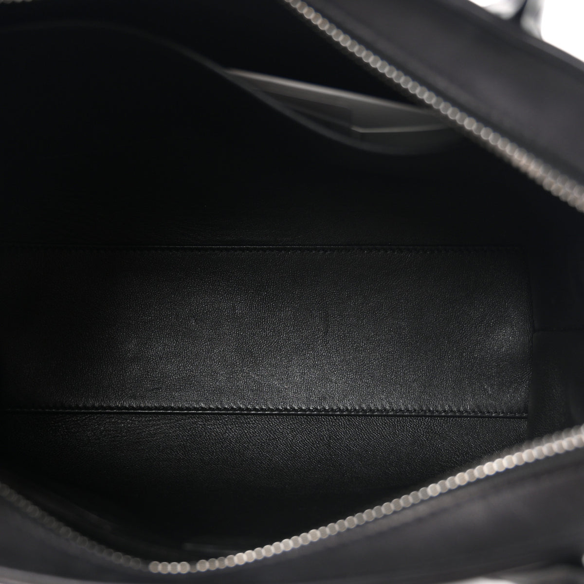 The Row Polished Saddle Calfskin Agnes 12 Black 9 of 17