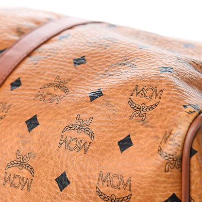 MCM Visetos Boston Weekender Bag Cognac 20 of 22