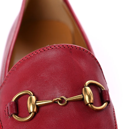 Gucci Lambskin Womens Brixton Horsebit Loafers 37 Hibiscus Red 17 of 17
