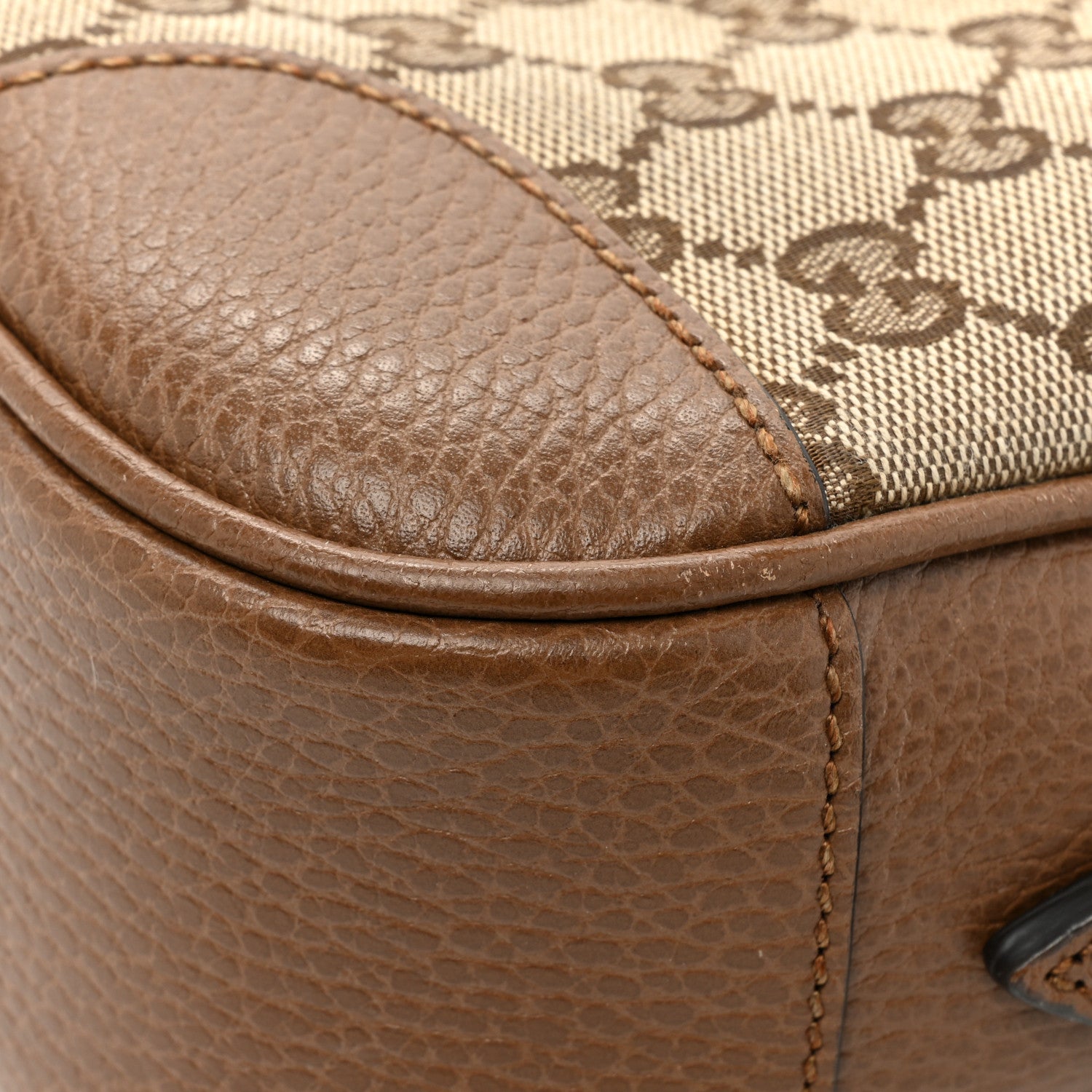 Gucci Monogram Mini Bree Messenger Bag Beige Tabacco 17 of 21
