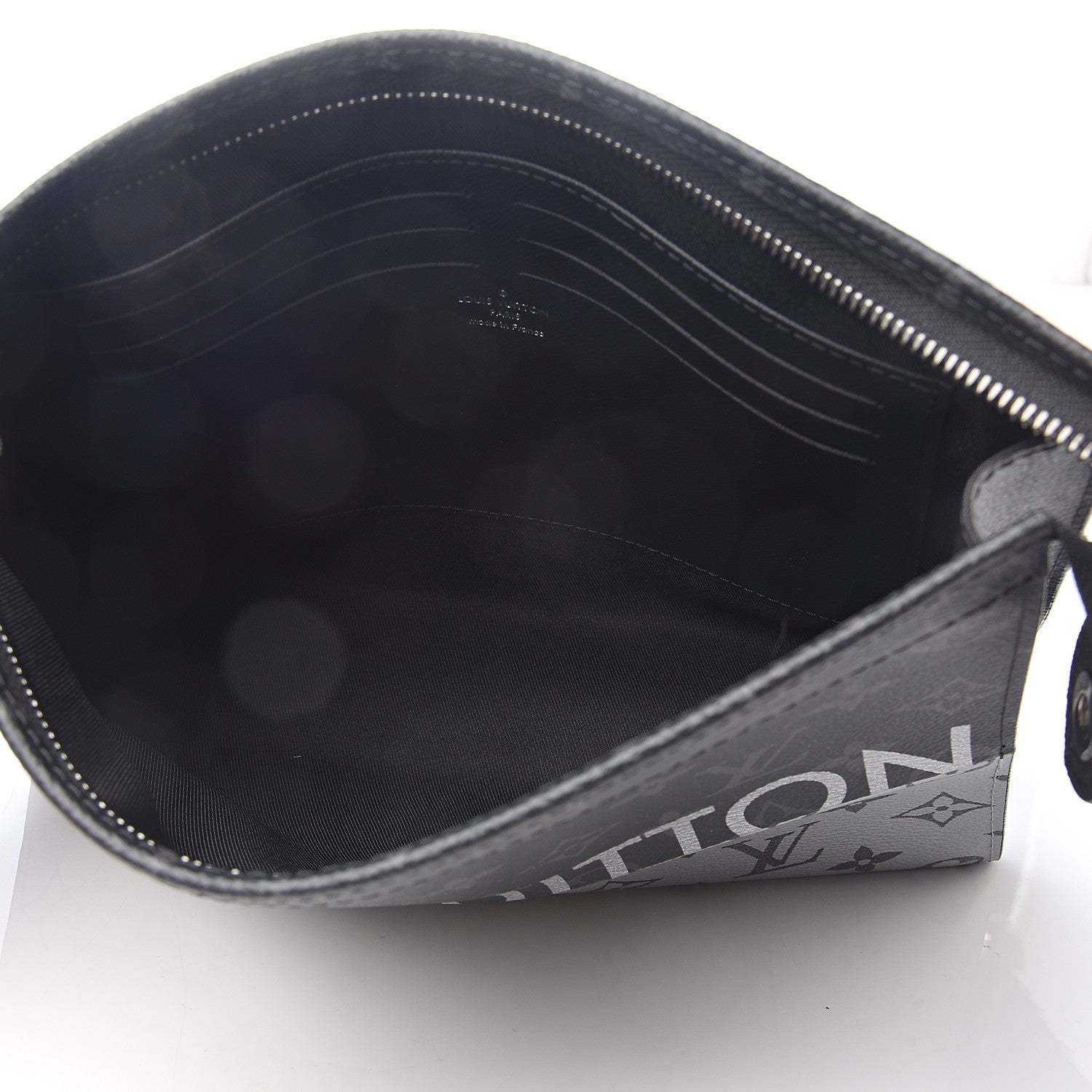 Louis Vuitton Monogram Eclipse Split Pochette Voyage MM 4 of 7