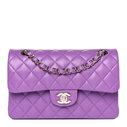 Chanel Caviar Quilted Small Double Flap Purple 1 of 10