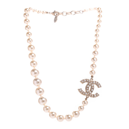 Chanel Pearl CC 100th Anniversary Necklace Light Gold 3 of 5