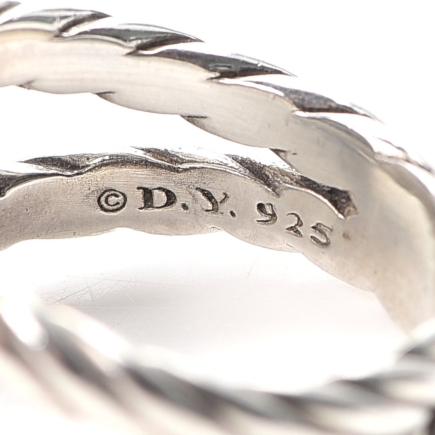 Sterling Silver Diamond Hematite 15mm Cushion On Point Ring 54 7