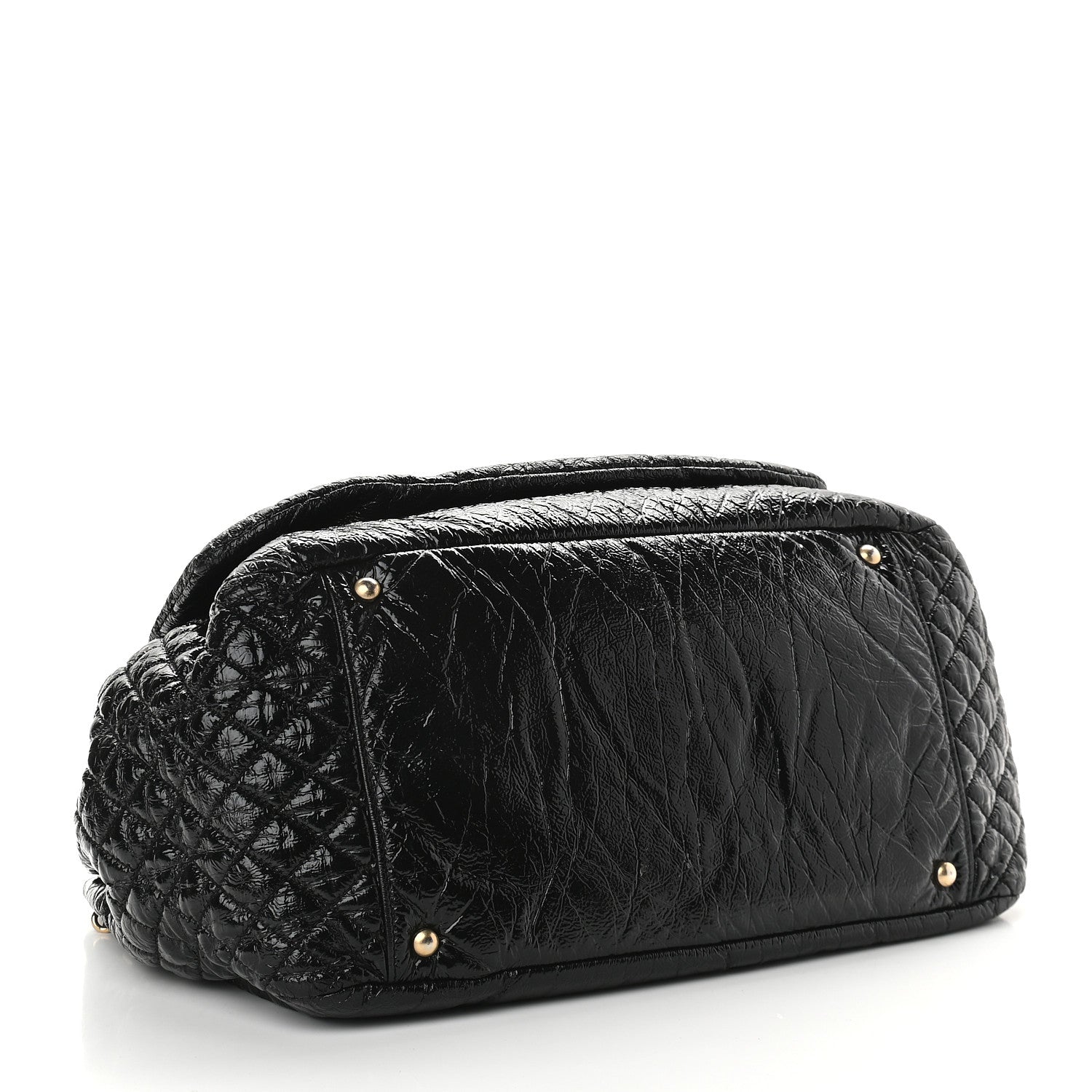 Chanel Vinyl XL Rock and Chain Flap Black 4 of 10