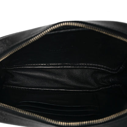 Saint Laurent Grain De Poudre Matelasse Monogram Mini Lou Camera Bag Black 5 of 10