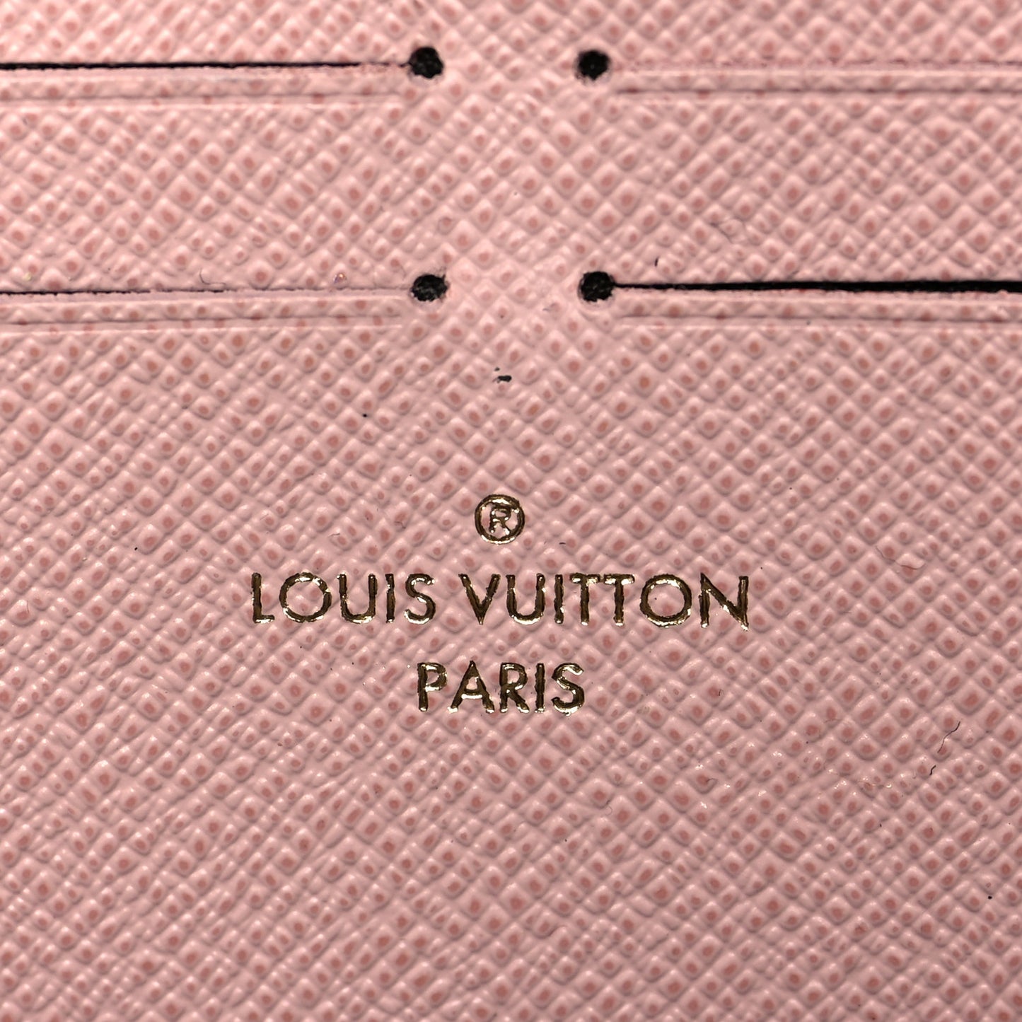 Monogram Clemence Wallet Rose Ballerine