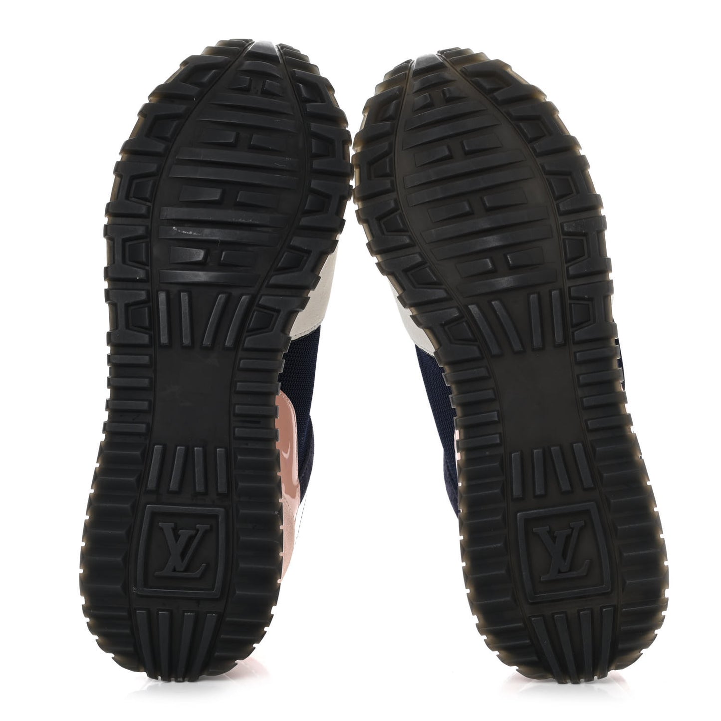 Suede Calfskin Run Away Sneakers 37 Blue Pink White