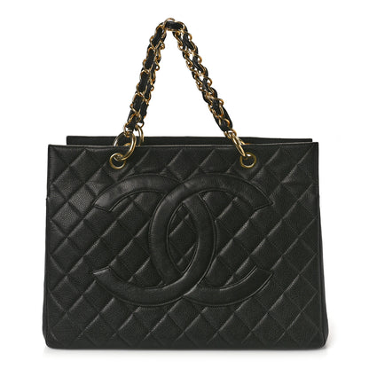 Chanel Caviar Quilted Grand Timeless Tote GTT Black 1 of 12