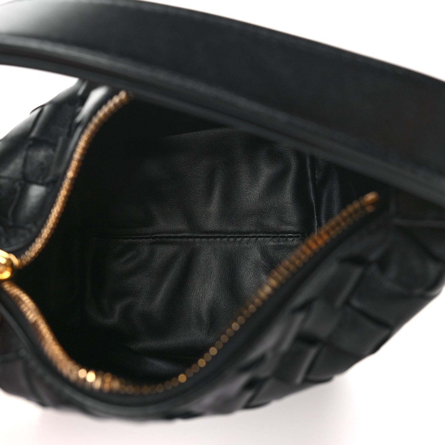 Bottega Veneta Calfskin Nappa Intrecciato Candy Wallace Black 5 of 8