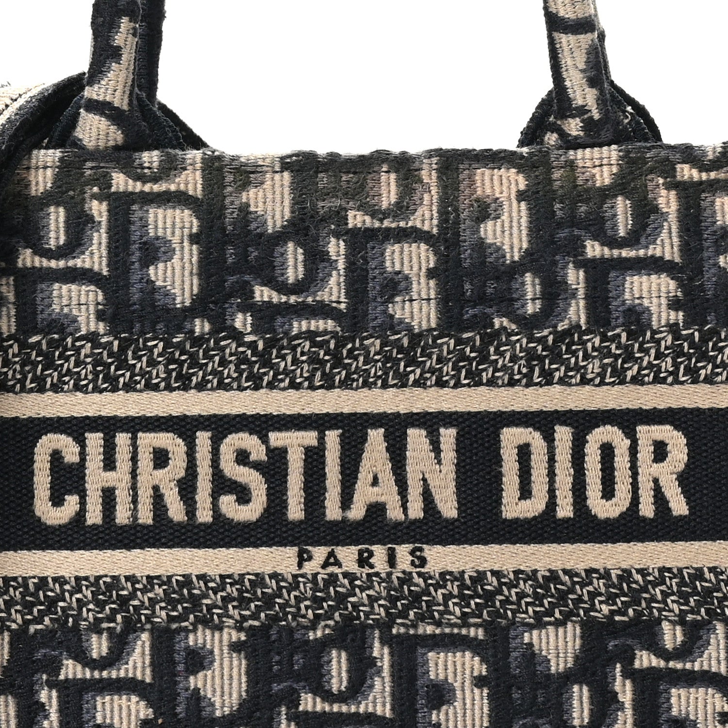 Christian Dior Oblique Mini Book Tote With Strap Blue Multicolor 8 of 10