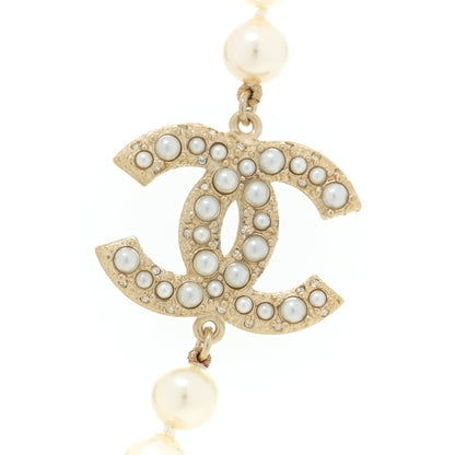 Chanel Pearl CC 100th Anniversary Necklace Light Gold 7 of 14