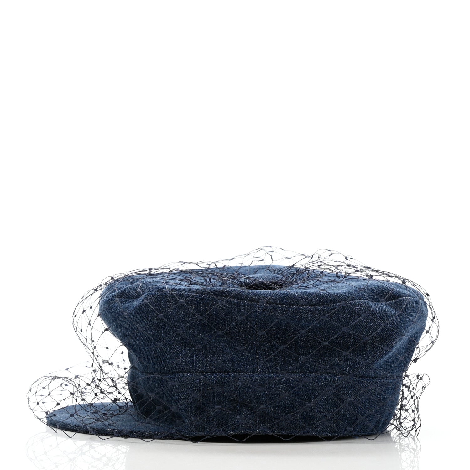 Christian Dior Denim Arty Veil Cap 58 Blue 4 of 10