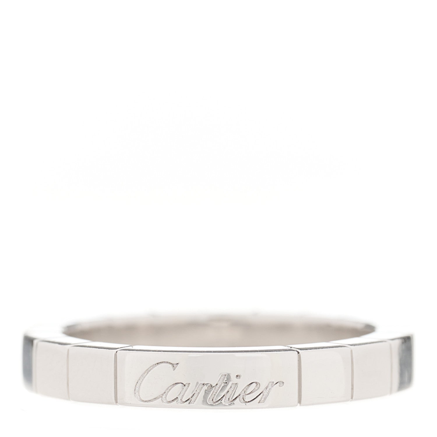 Cartier 18K White Gold Lanieres Ring 51 5.75 1 of 5