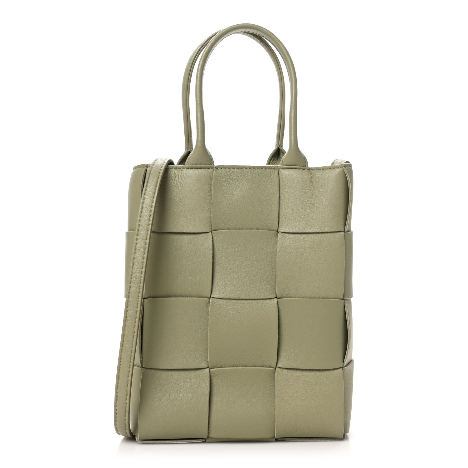 Bottega Veneta Lambskin Maxi Intrecciato North South Cassette Tote Travertine 1 of 9