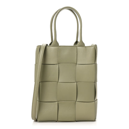 Bottega Veneta Lambskin Maxi Intrecciato North South Cassette Tote Travertine 1 of 9