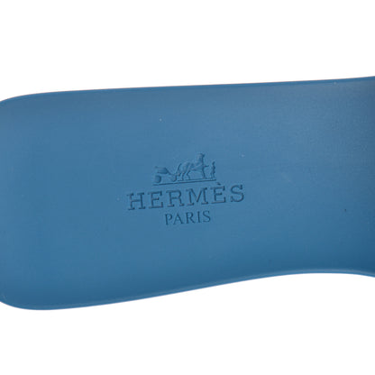 Hermes Rubber Aloha Sandals 36 Bleu Vif 7 of 8